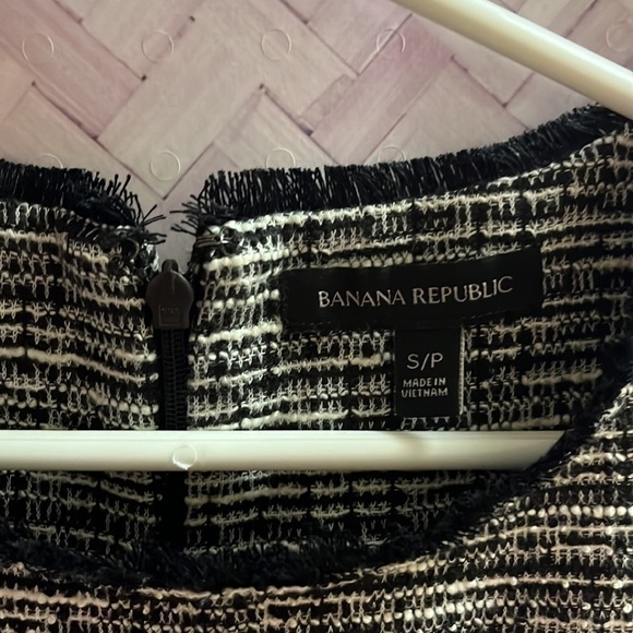Banana Republic | boucle tweed black and white, size small - Picture 2 of 5